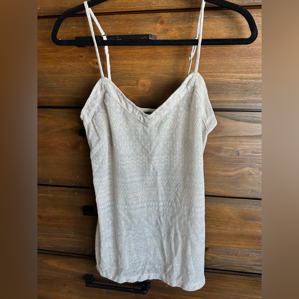 American Eagle Outfitters Cream Spaghetti Strap Top